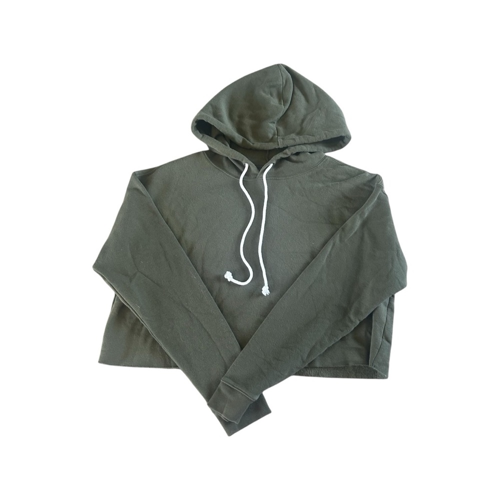 [Wild Fable] Sage Green Cropped Hoodie